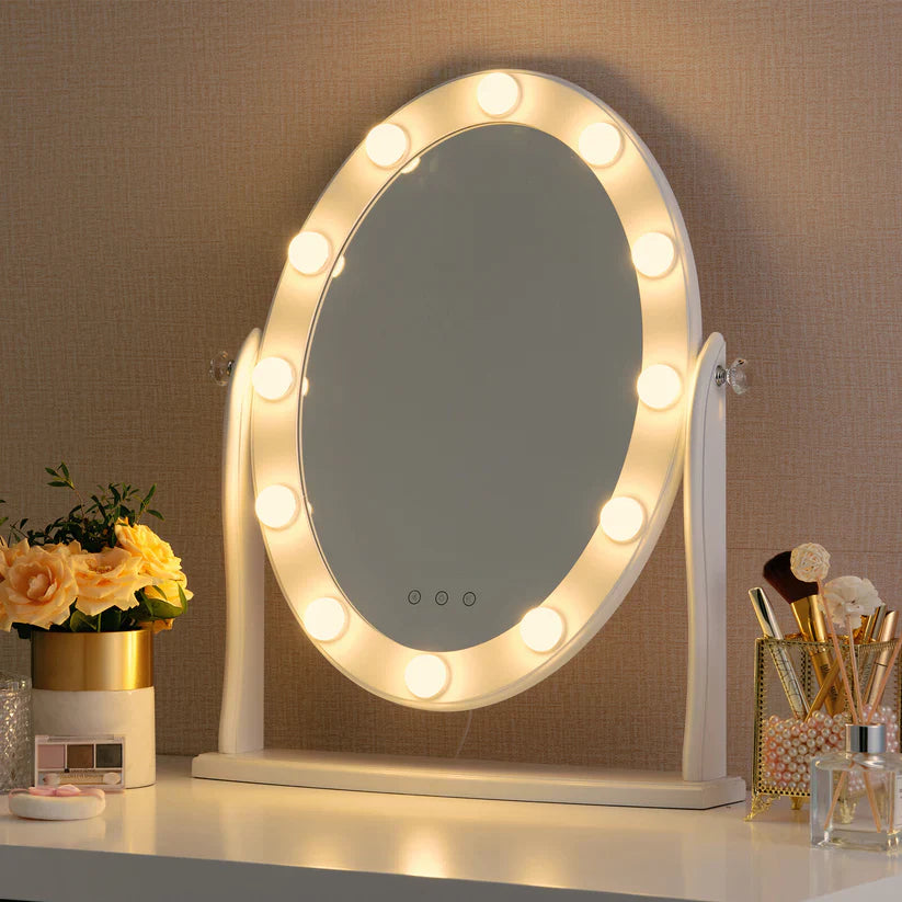 RoyaleGlow LED Makeup-Spiegellichter – Dimmbar & Einstellbare 3-Farben Schminkbeleuchtung