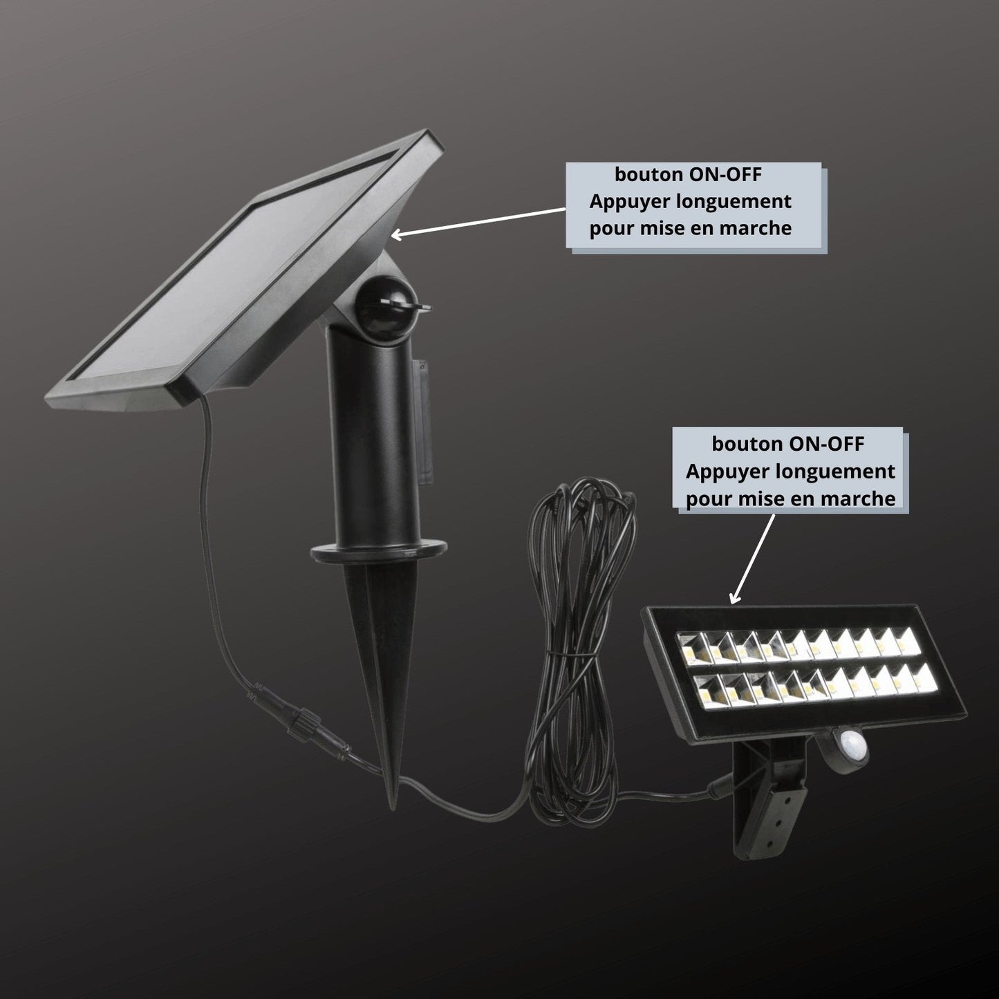 Ultra Starker Solar LED Scheinwerfer mit Bewegungssensor für Garten und Sicherheit