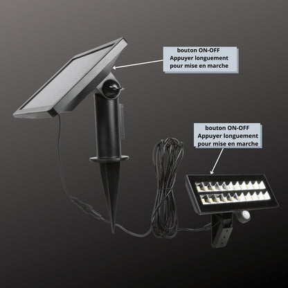 Ultra Starker Solar LED Scheinwerfer mit Bewegungssensor für Garten und Sicherheit
