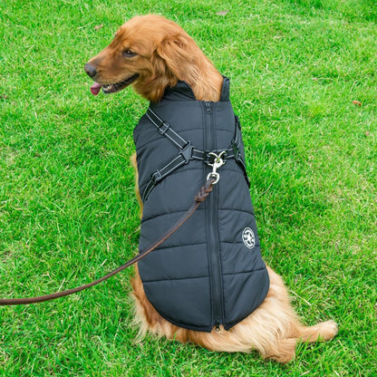 WoofGuard™ - Wasserdichte Winterjacke mit integriertem Gurtzeug