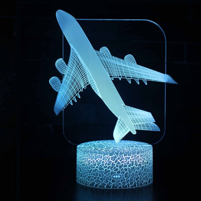 Garduru 3D LED Lampe Linienflugzeug | Farbwechsel Nachtlicht | Dekorative Lampe für Kinderzimmer & Luftfahrtfans | USB-Stimmungslicht