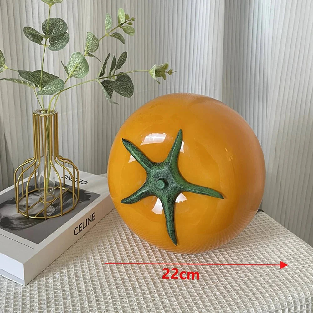 Skurrile Tomate Glas Tischlampe