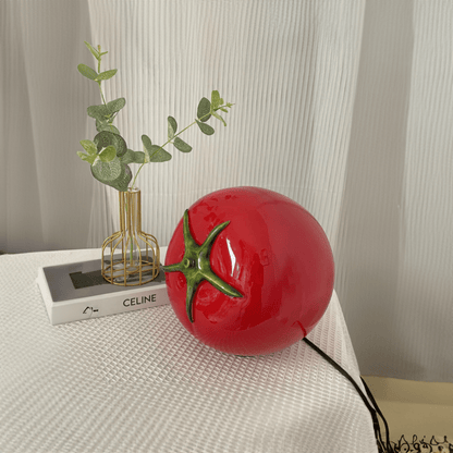 Skurrile Tomate Glas Tischlampe