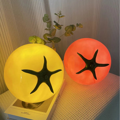 Skurrile Tomate Glas Tischlampe