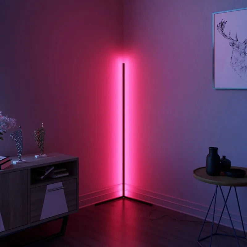 NeoGlow – Futuristische RGB LED Stehlampe mit 16 Millionen Farben, App und Fernbedienung