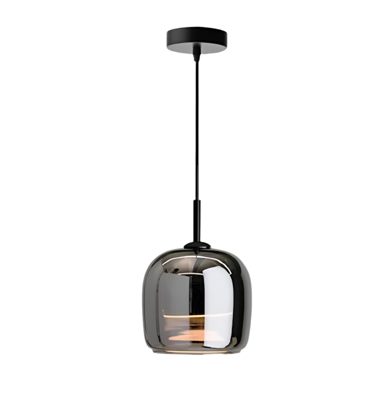 Suspension Nordic aus schwarzem Glas – Elegantes und modernes Design mit LED-Beleuchtung