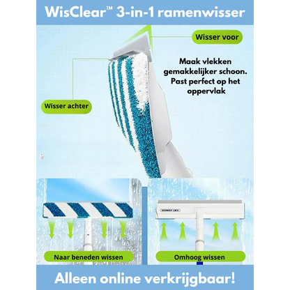 3-in-1 Fensterwischer mit Sprüh- und Wischfunktion – Multifunktionales Reinigungswerkzeug
