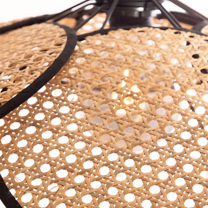 Garduru Rattan Wicker Stehlampe | Handgefertigtes Design | Natürliche Beleuchtung für Zuhause