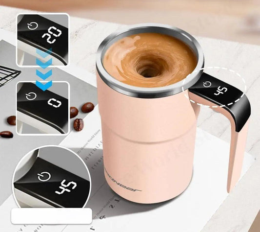 Kaffeetasse Selbstrührend mit Temperaturanzeige