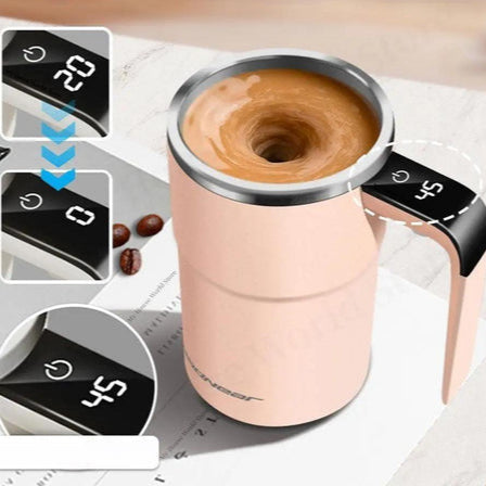 Royaleva Wiederaufladbare Selbstrührende Kaffeetasse – Tragbarer Elektrischer Mischbecher aus Edelstahl für müheloses Brühen