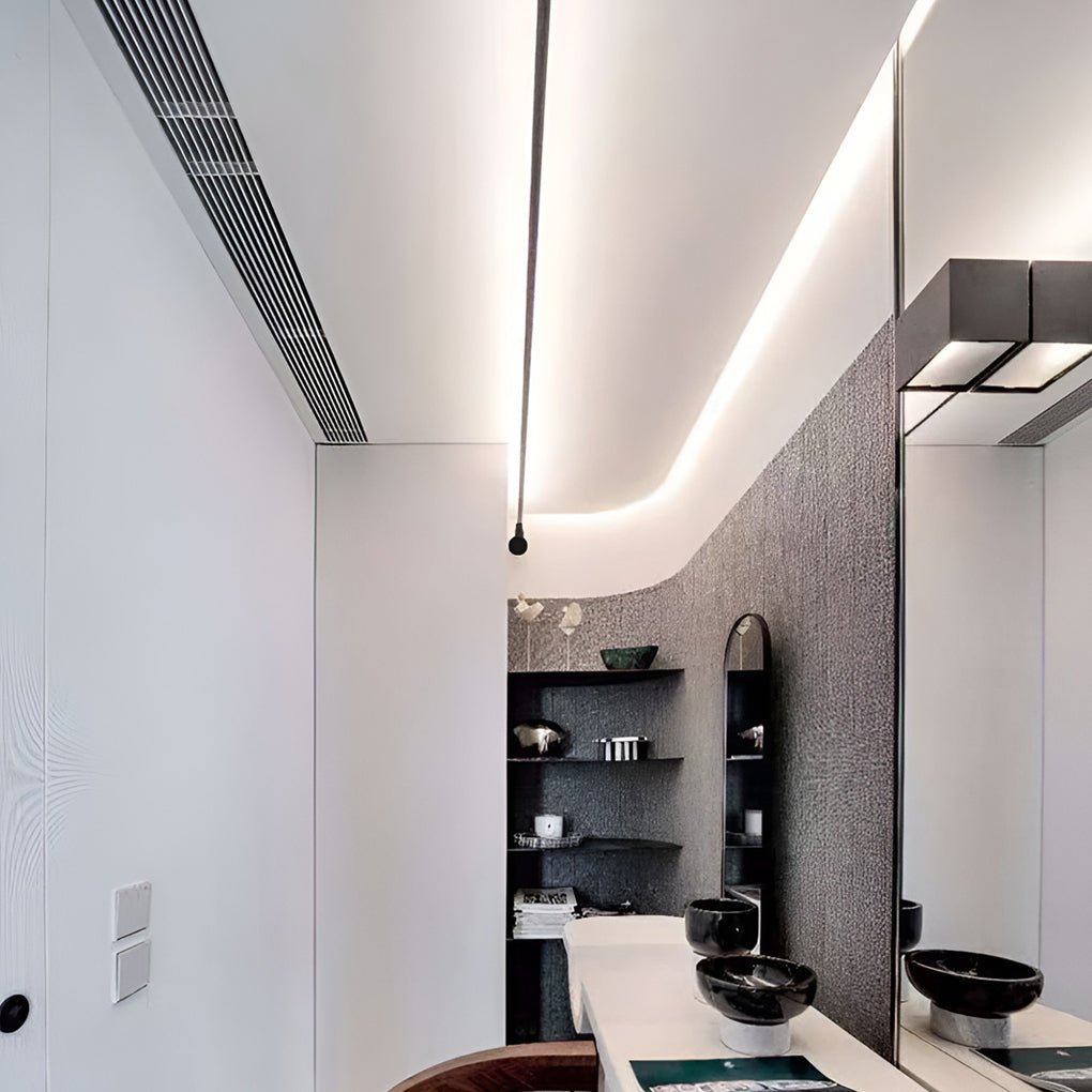 LED Deckenleuchte modern dimmbar linear Streifen