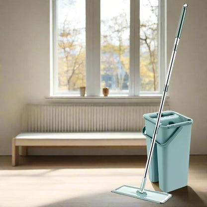 360° rotierender Mikrofasermopp mit Selbst-Auswring-Eimer – umweltfreundliche Bodenreinigung