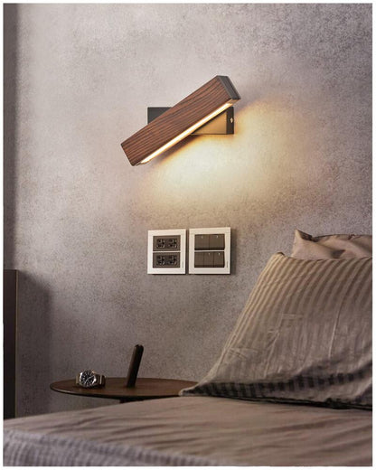 Wandlampe LED aus Holz und Metall - Modernes und Elegantes Licht für Innenräume