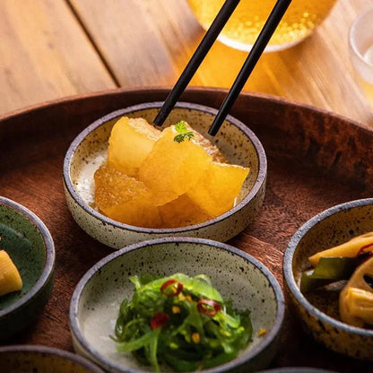 Retro Runde Dipping Soße Schale