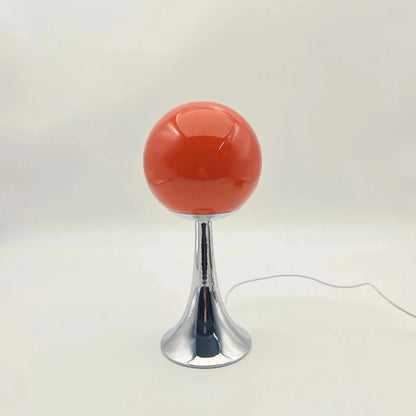 Runde einfarbige Glastischlampe