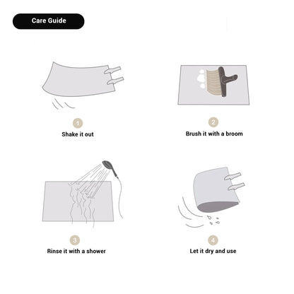 NordicFlow – Luxuriöse Handgemachte Badematte mit Abstraktem Design für Stilvolle Badezimmer