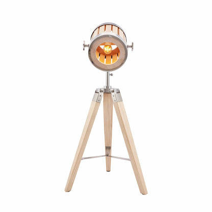 Formby natürliche Holz Marine Dreibein Tischlampe