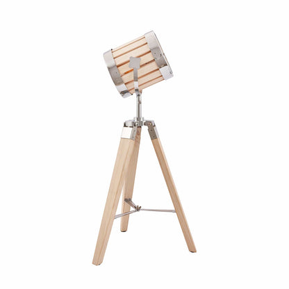 Formby natürliche Holz Marine Dreibein Tischlampe