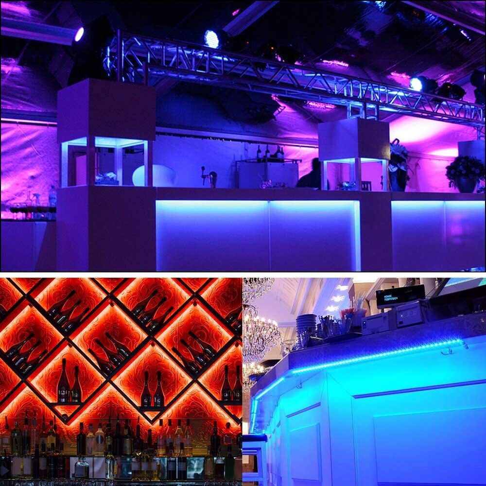 LED-Lichtstreifen, 30 m, 15 m, Musiksynchronisation, Bluetooth, 5050, RGB-Raumlicht mit Fernbedienung