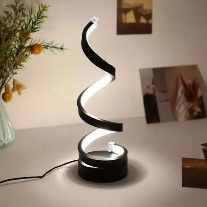 Nadine Spiral Dimmbar LED Tischlampe