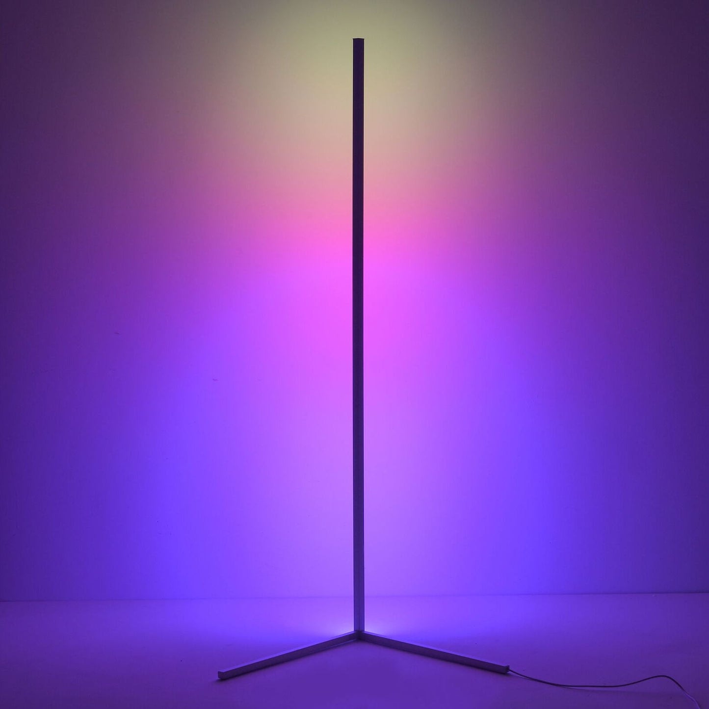 NeoGlow – Futuristische RGB LED Stehlampe mit 16 Millionen Farben, App und Fernbedienung