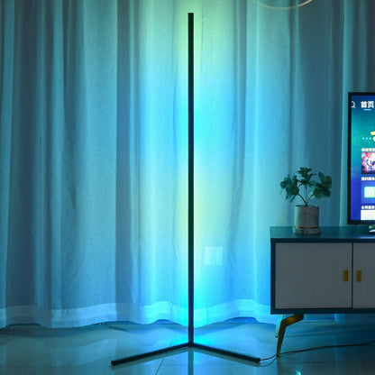 NeoGlow – Futuristische RGB LED Stehlampe mit 16 Millionen Farben, App und Fernbedienung