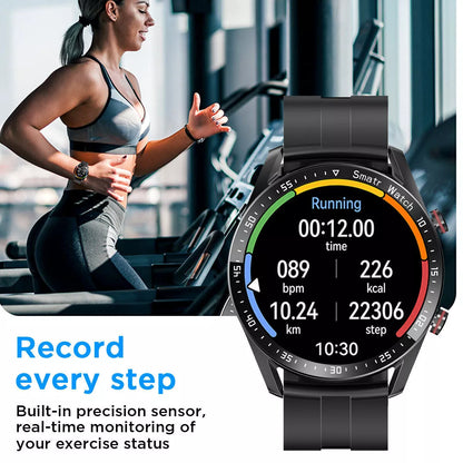 Smart Fitness Tracker Uhr mit Metallarmband