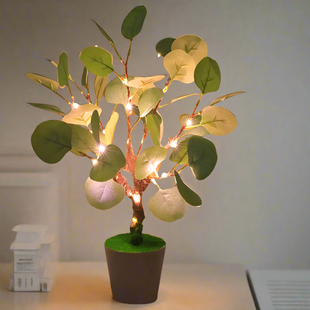 LED Nachtlampe Weihnachtszweige mit USB – Sanfte und Elegante Beleuchtung