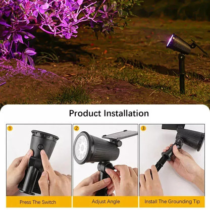 LED Solar Spotlight Lichter für den Garten