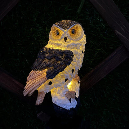 Solar Gartenleuchte Eule – LED Außenleuchte für Garten, Terrasse und Balkon, wetterfest