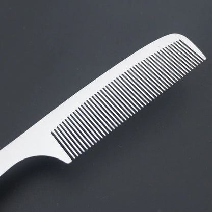 Stainless Steel Barber Kamm – Präzises Entwirren & Ergonomisches Design – Langlebig & Stilvoll