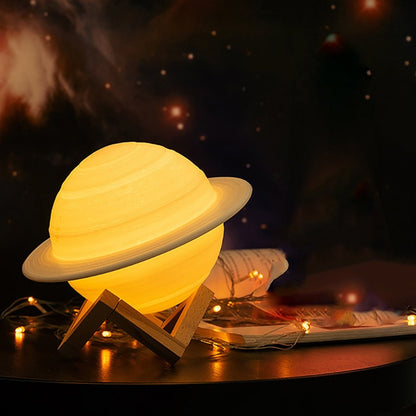 Lampe - SaturnGlow - Planetendesign - Einstellbare Beleuchtung