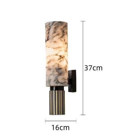 Garduru Marmor Wandlampe | Elegante Wandleuchte | Stimmungslicht | Dekorative Wandbeleuchtung für Wohnzimmer und Flur