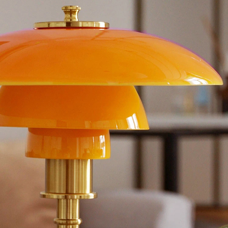 Tischlampe Glas LED Modern Messing Licht