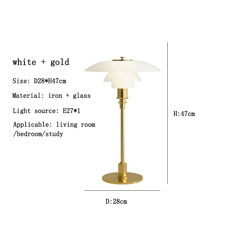 Tischlampe Glas LED Modern Messing Licht