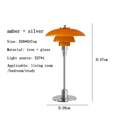 Tischlampe Glas LED Modern Messing Licht