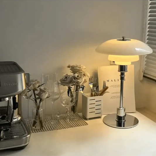 Tischlampe Glas LED Modern Messing Licht