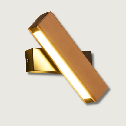 Minimalistische Wandlampe Holz für Innen | WoodGlow