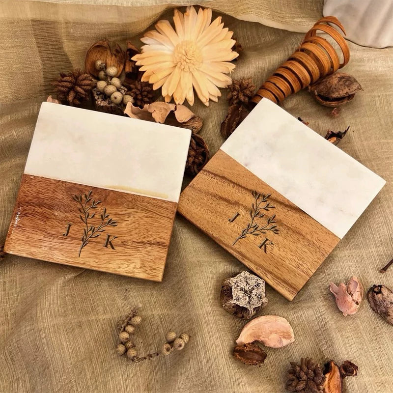 Benutzerdefinierter Marmoruntersetzer