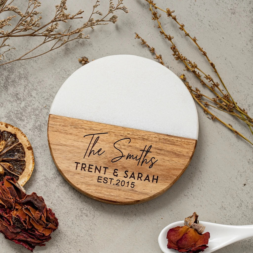 Benutzerdefinierter Marmoruntersetzer