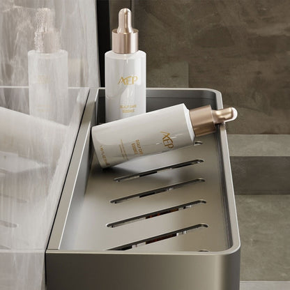 AquaShelf – Elegantes Wandregal für ein organisiertes Badezimmerinterieur