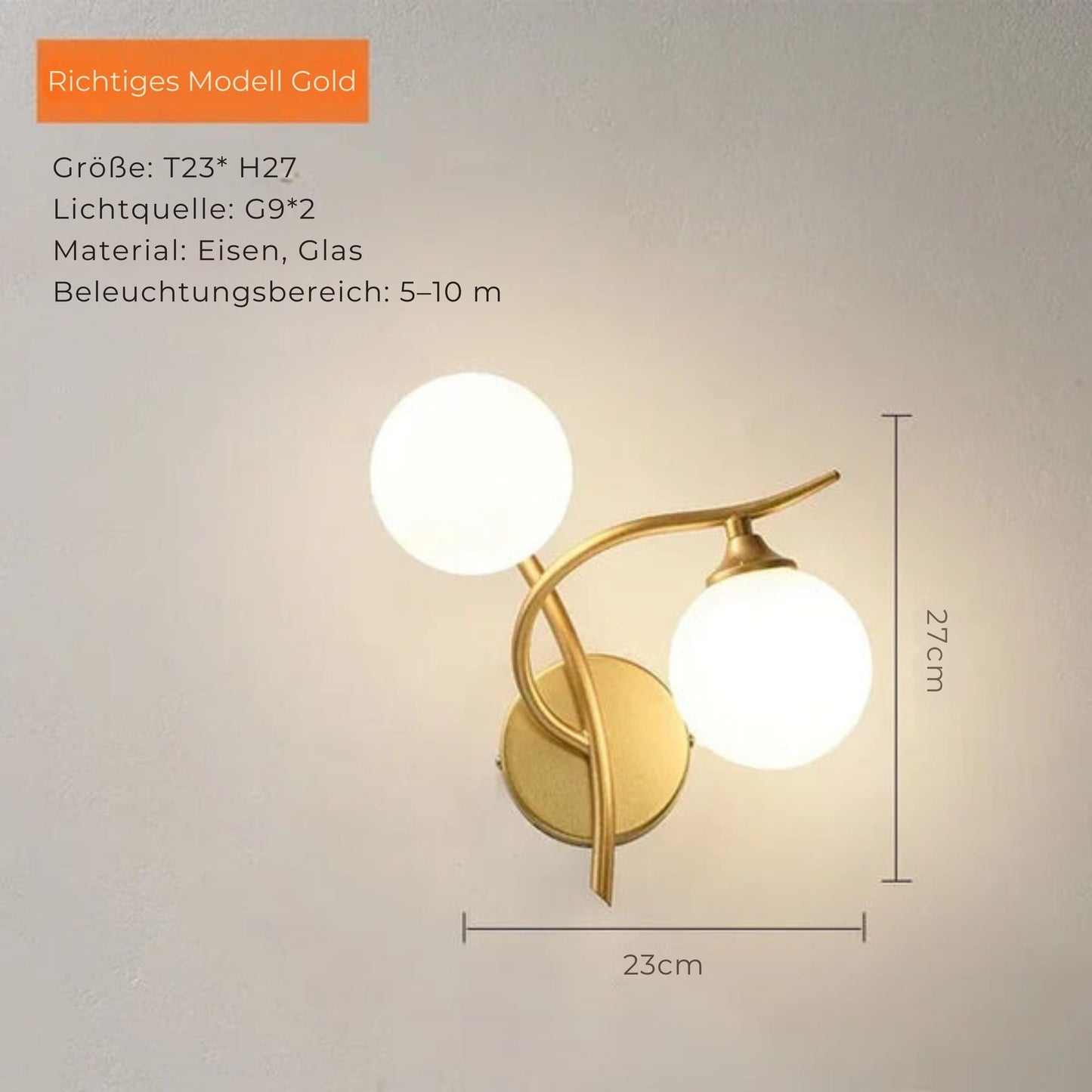 Garduru - Elegante LED-Wandleuchte für eine einladende Wohnatmosphäre