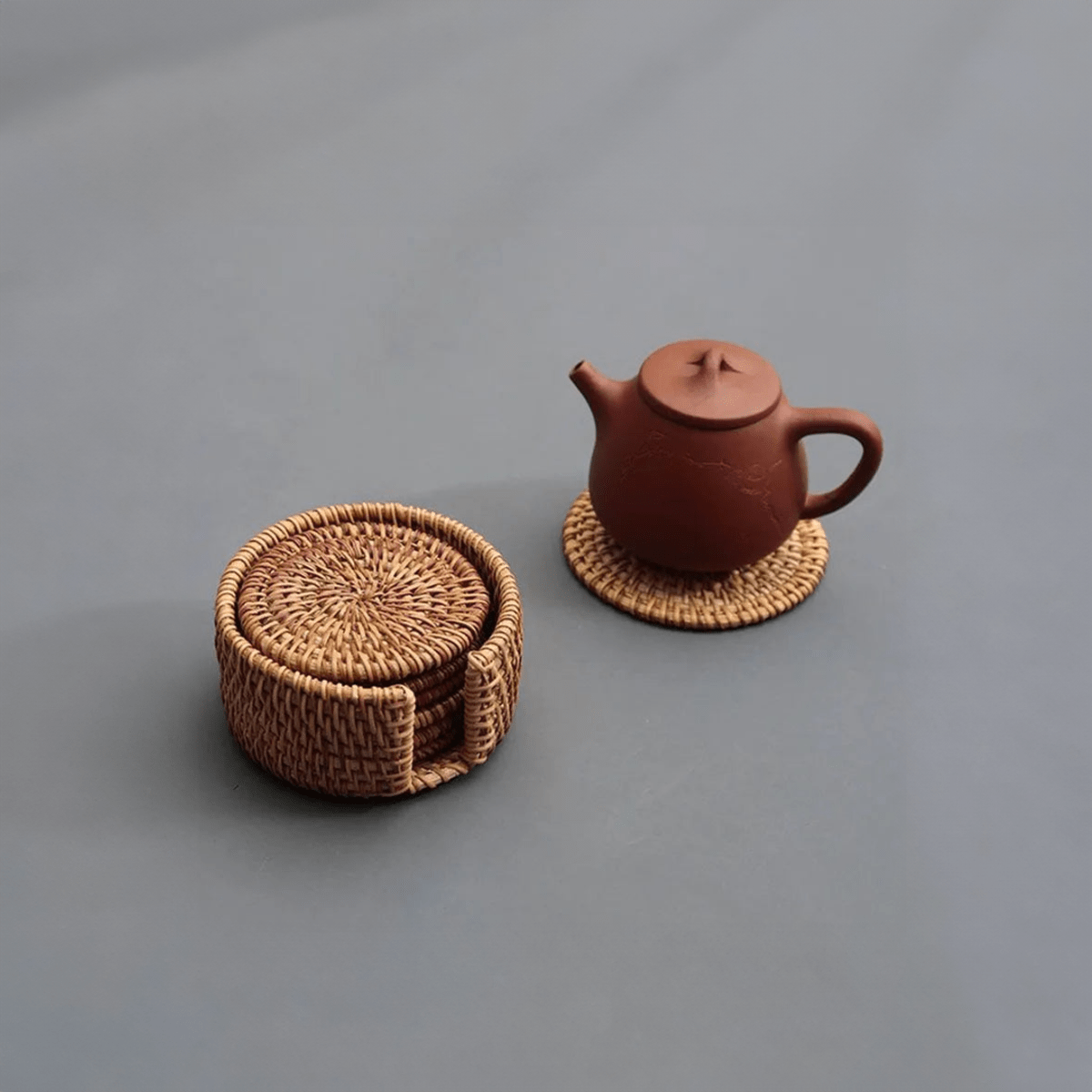 Sechsteiliges Woven Getränkeuntersetzer-Set