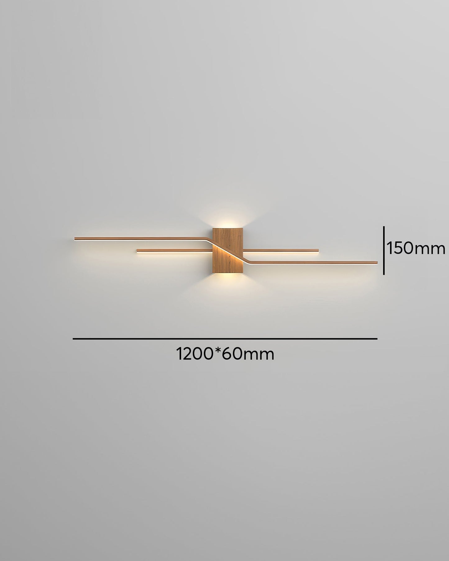 Moderne minimalistische LED-Wandleuchte SleekLine