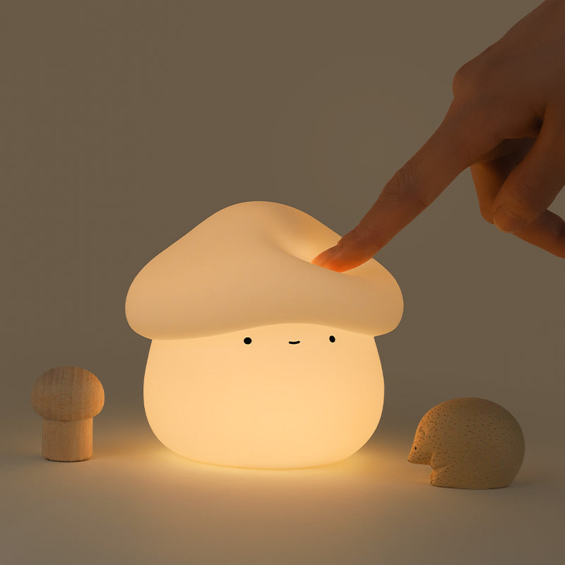 Pilz LED Squishy Tap Tap Nachtlicht Lampe