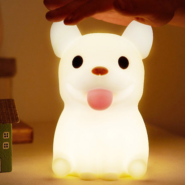 Bulldog LED Squishy Tap Tap Nachtlicht Lampe