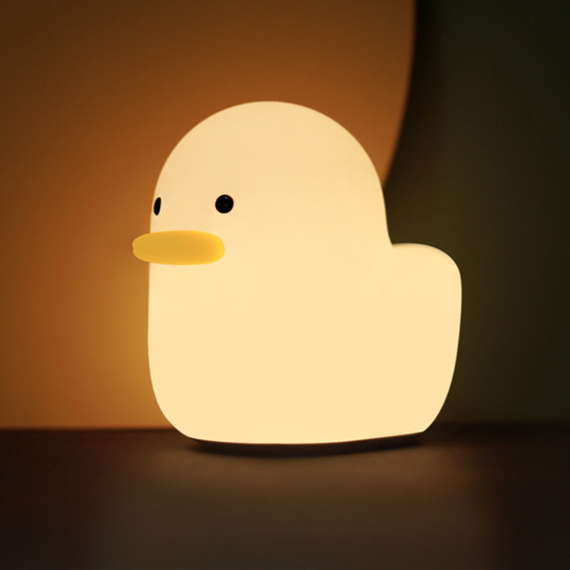 Süße Ente LED Quetsch Nachtlicht Für Geschenk USB Wiederaufladbare Entenlampe