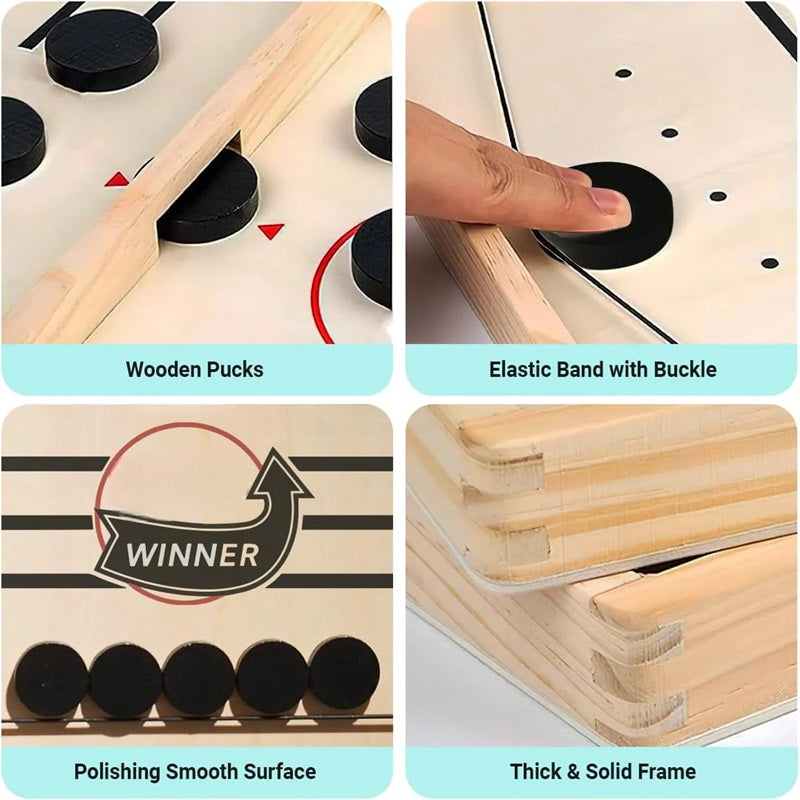 Schnelles Sling-Puck-Spiel, Schneller Spaß für Alle Altersgruppen