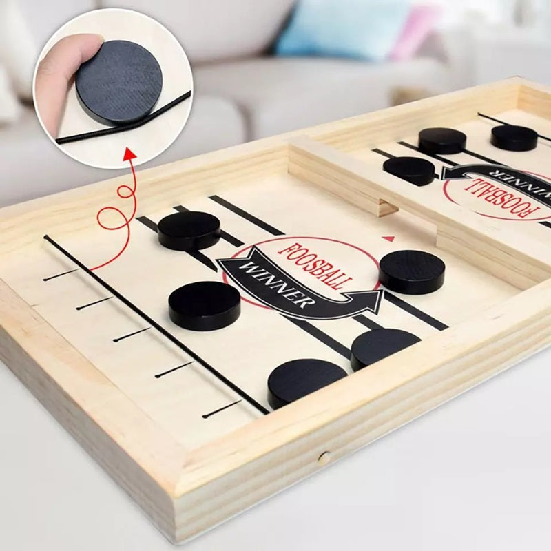 Schnelles Sling-Puck-Spiel, Schneller Spaß für Alle Altersgruppen
