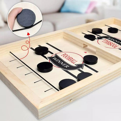 Schnelles Sling-Puck-Spiel, Schneller Spaß für Alle Altersgruppen
